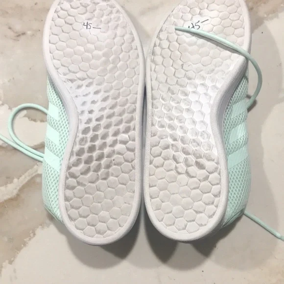 adidas Court Adapt Women Casual Athletic Shoes Size 11 Color Mint Green & White - Picture 5 of 7